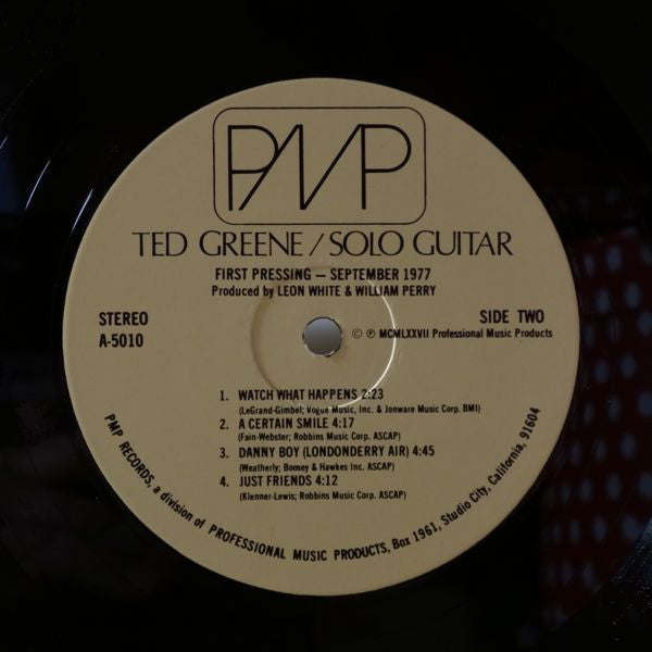 Ted Green – Solo Guitar LP vinyl record, image 4 of 4