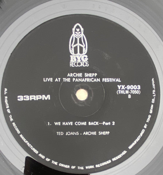 Archie Shepp – Yasmina, A Black Woman / Live At The Panafrican Festival (2xLP) LP vinyl record, image 9 of 10