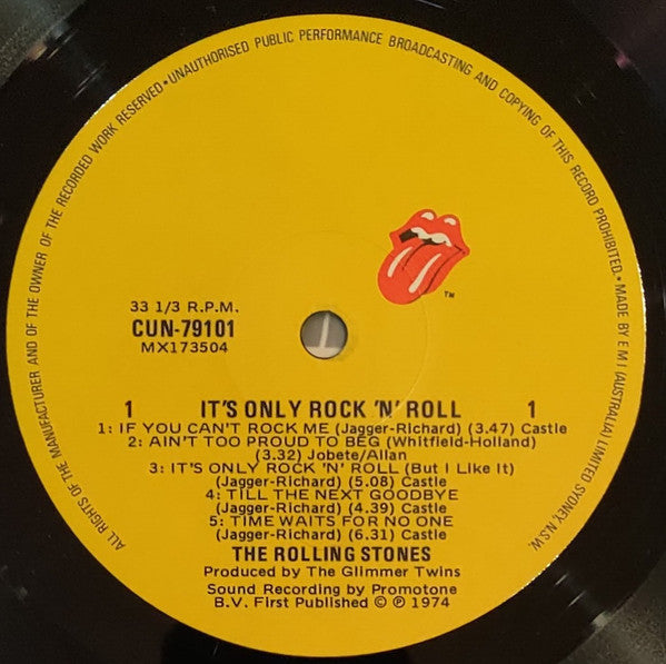 The Rolling Stones – It's Only Rock 'N Roll LP vinyl record, image 5 of 6