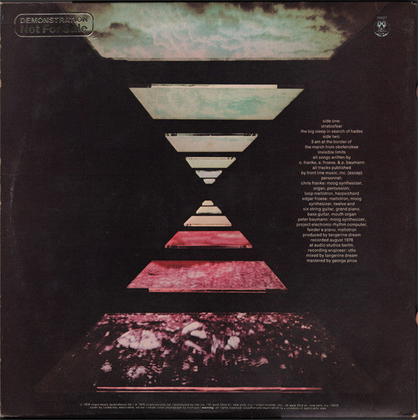 Tangerine Dream – Stratosfear LP vinyl record, image 2 of 5