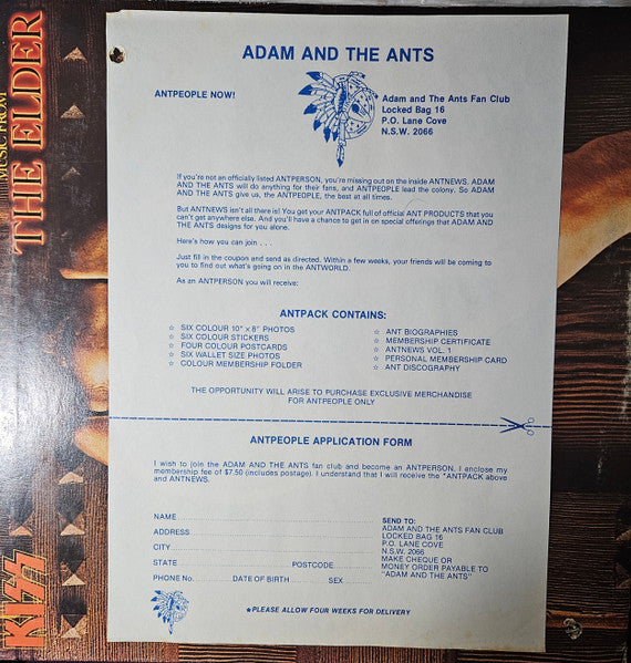 Kiss – (Music From) The Elder LP vinyl record, image 8 of 8