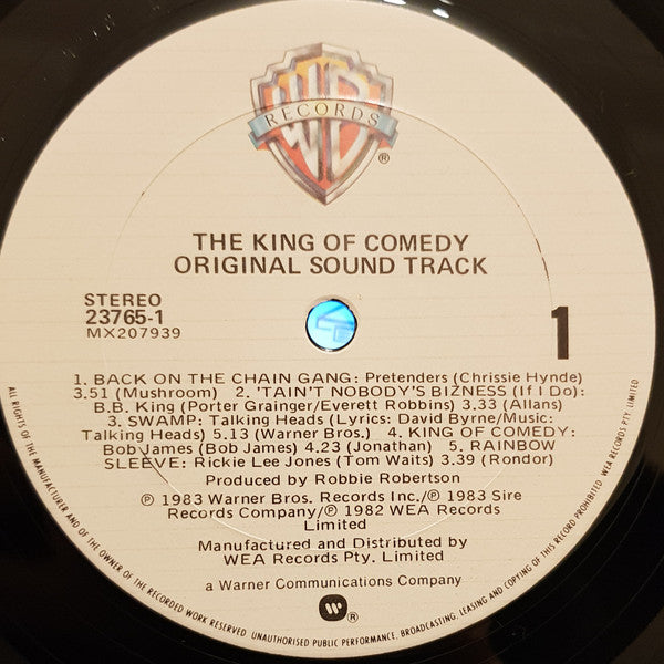 Various – The King Of Comedy O.S.T LP vinyl record, image 5 of 8