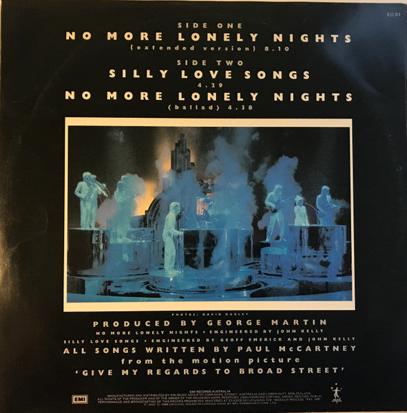 Paul McCartney – No More Lonely Nights (Extended Version) 12" vinyl record, image 2 of 4