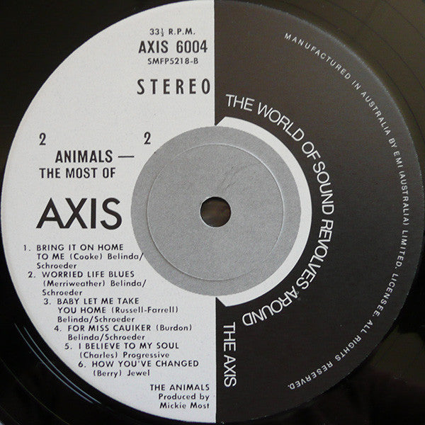 The Animals – The Most Of LP vinyl record, image 4 of 4