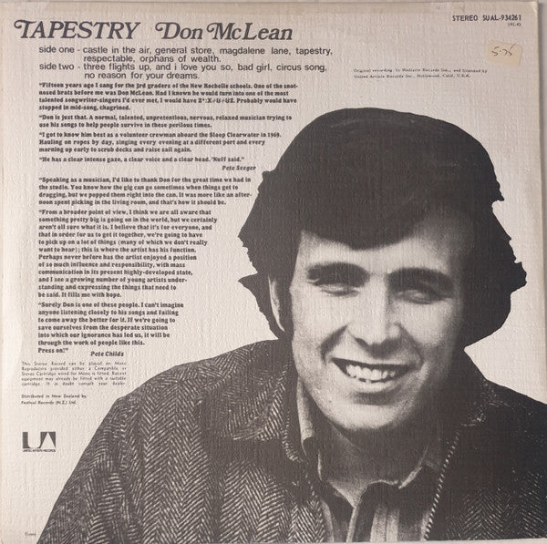 Don McLean – Tapestry LP vinyl record, image 2 of 4