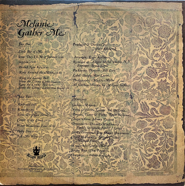 Melanie – Gather Me LP vinyl record, image 3 of 8
