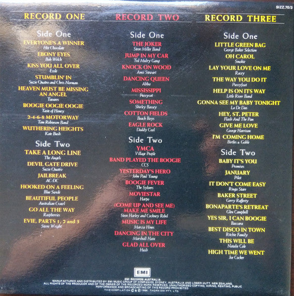 Various – Sizzling 70's (3xLP) LP vinyl record, image 2 of 10