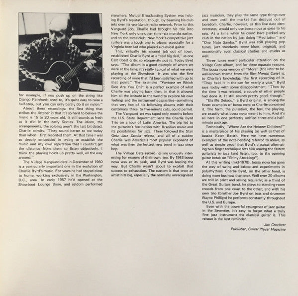 Charlie Byrd – In Greenwich Village (2xLP) LP vinyl record, image 3 of 8