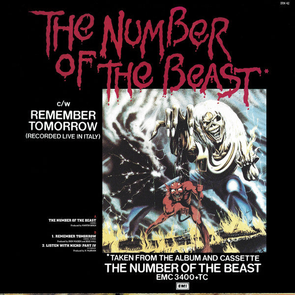 Iron Maiden – Run To The Hills · The Number Of The Beast (2x12") 12" vinyl record, image 3 of 10