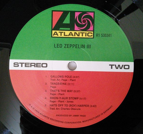 Led Zeppelin – Led Zeppelin III LP vinyl record, image 6 of 7