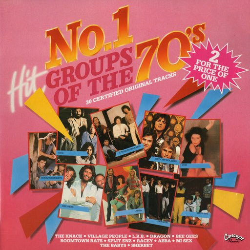 Various – No.1 Hit Groups Of The 70's (2xLP)