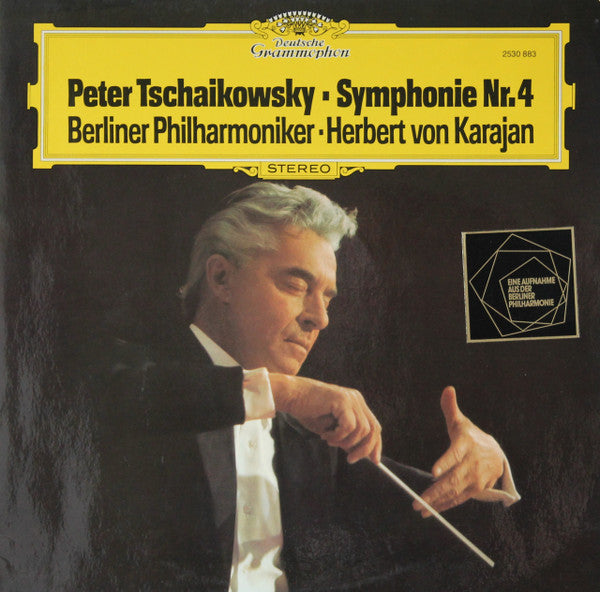 Pyotr Ilyich Tchaikovsky, Berliner Philharmoniker, Herbert von Karajan – Symphonie Nr. 4 LP vinyl record, image 1 of 4