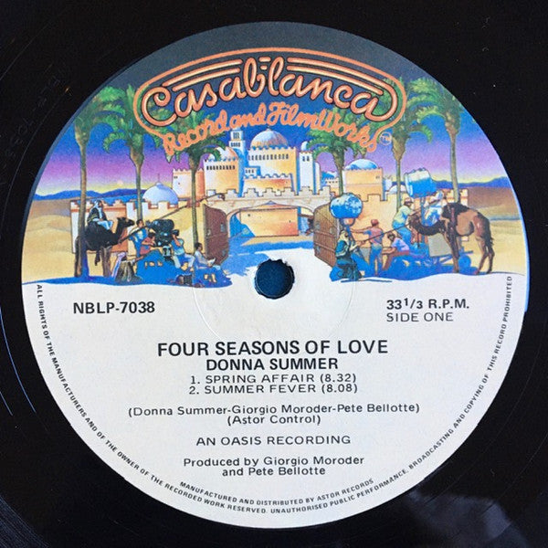 Donna Summer – Four Seasons Of Love LP vinyl record, image 3 of 4