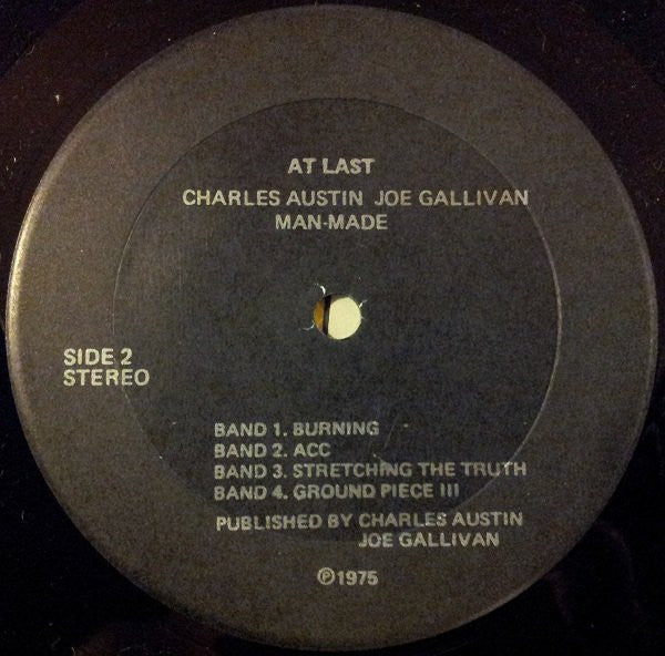 Charles Austin, Joe Gallivan – At Last LP vinyl record, image 4 of 4