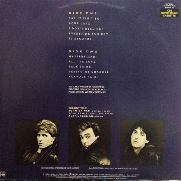 The Outfield – Play Deep LP vinyl record, image 2 of 6