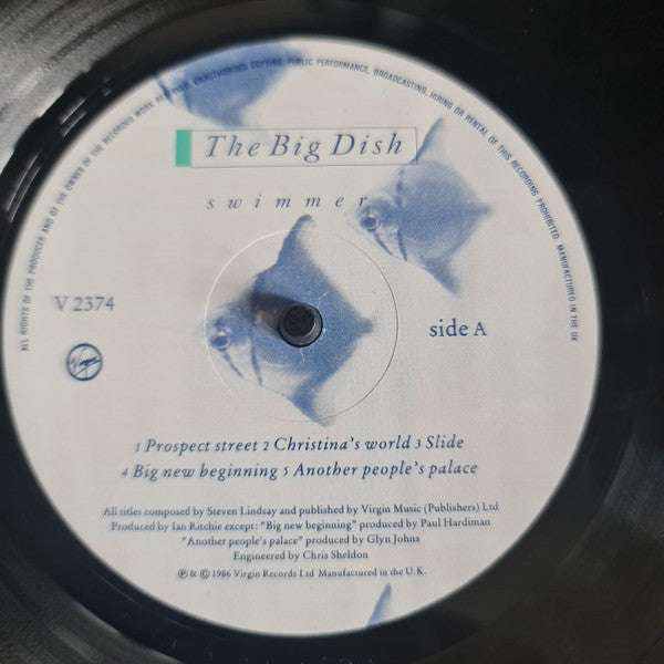 The Big Dish – Swimmer LP vinyl record, image 5 of 8
