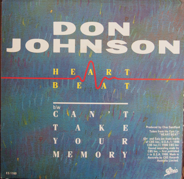 Don Johnson – Heart Beat 7" vinyl record, image 2 of 4