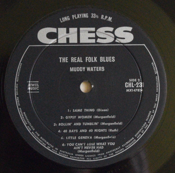 Muddy Waters – The Real Folk Blues LP vinyl record, image 4 of 4