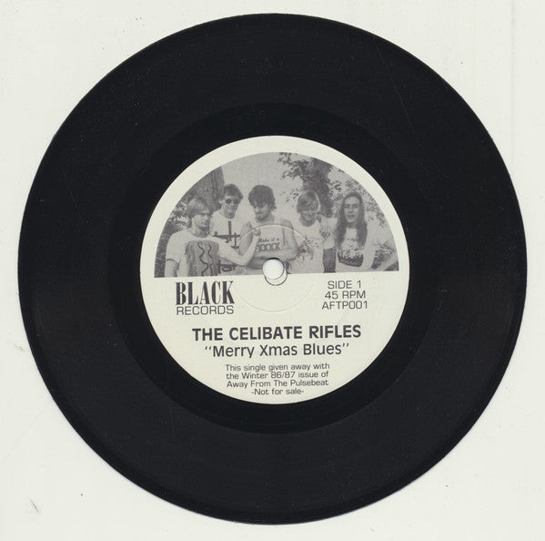 Saqqara Dogs, The Celibate Rifles – Splatterdance / Merry Xmas Blues 7" vinyl record, image 1 of 3