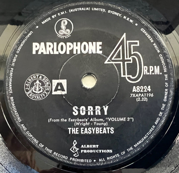 The Easybeats – Sorry / Funny Feelin'