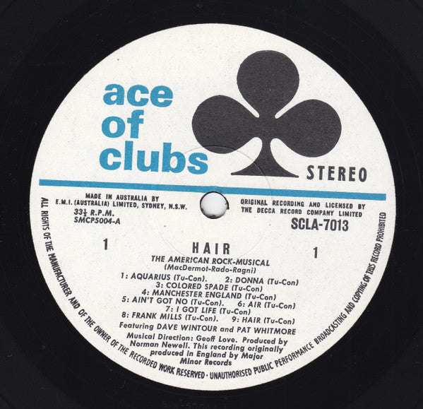 Geoff Love, Dave Wintour, Pat Whitmore – The Music And Songs From Hair LP vinyl record, image 3 of 5