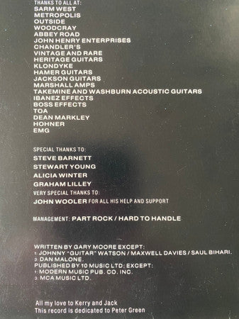 Gary Moore – Still Got The Blues LP vinyl record, image 10 of 10