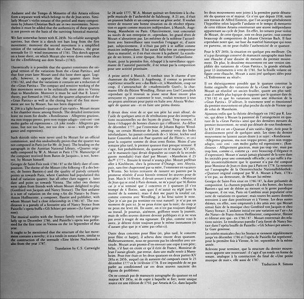 Wolfgang Amadeus Mozart, Barthold Kuijken, Sigiswald Kuijken, Lucy Van Dael, Wieland Kuijken – Flute Quartets LP vinyl record, image 6 of 6