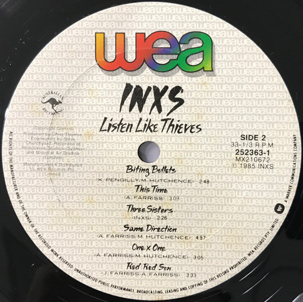 INXS – Listen Like Thieves LP vinyl record, image 5 of 10