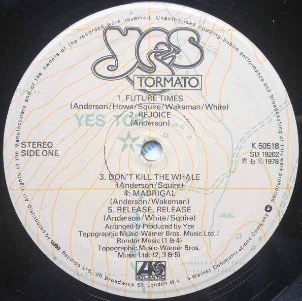 Yes – Tormato LP vinyl record, image 3 of 7