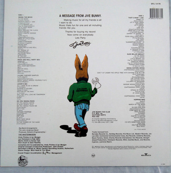 Jive Bunny And The Mastermixers – The Album LP vinyl record, image 2 of 4