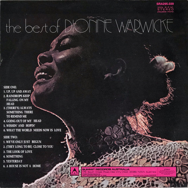 Dionne Warwick – The Best Of Dionne Warwicke LP vinyl record, image 2 of 4
