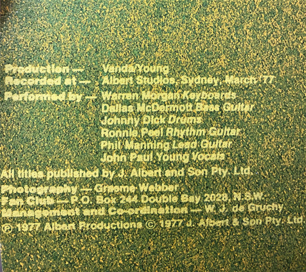 John Paul Young – Green LP vinyl record, image 5 of 9