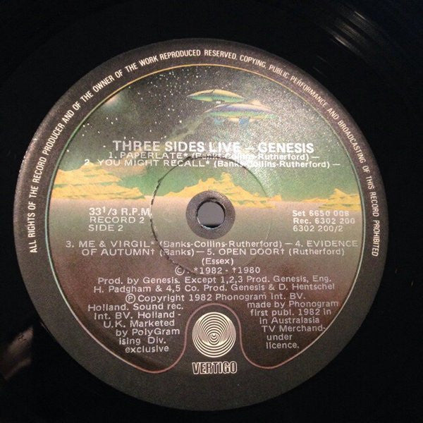 Genesis – Three Sides Live (2xLP) LP vinyl record, image 6 of 6