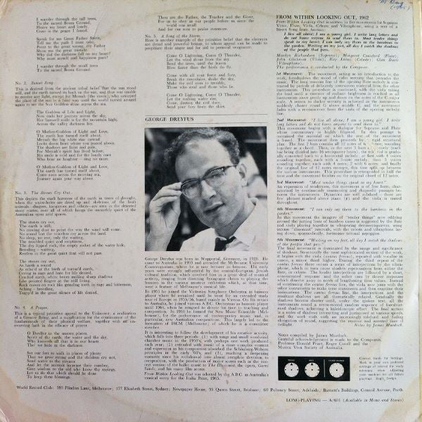 Various – Australian Music Today - Volume I LP vinyl record, image 2 of 4