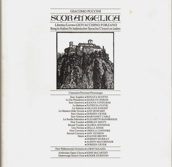 Giacomo Puccini, Renata Scotto, Marilyn Horne, Ileana Cotrubas, Lorin Maazel, New Philharmonia Orchestra – Suor Angelica LP vinyl record, image 4 of 10