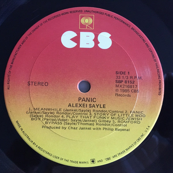 Alexei Sayle – Panic LP vinyl record, image 3 of 5