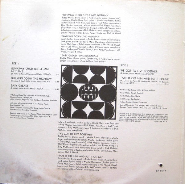 Buddy Miles – We Got To Live Together LP vinyl record, image 2 of 7