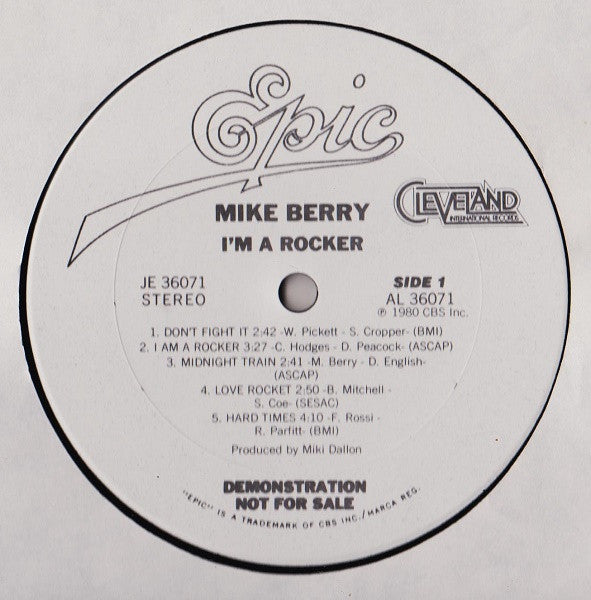 Mike Berry – I'm A Rocker LP vinyl record, image 3 of 4