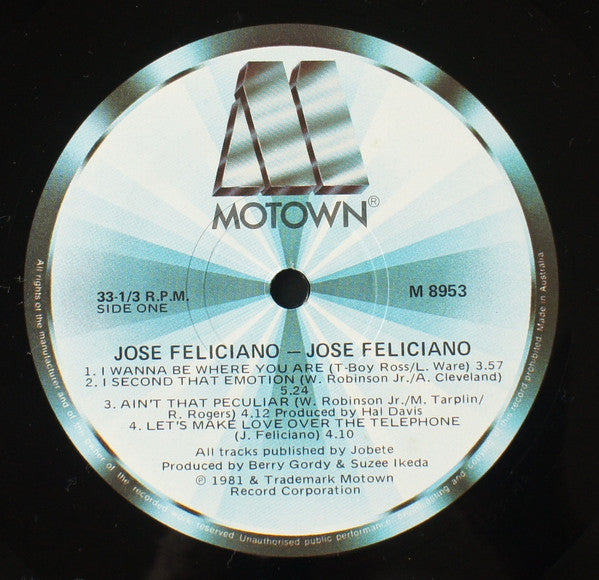 José Feliciano – Jose Feliciano LP vinyl record, image 4 of 5