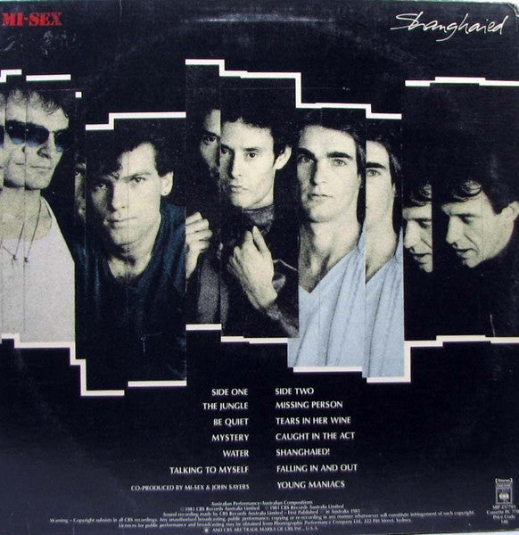 Mi-Sex – Shanghaied LP vinyl record, image 2 of 6
