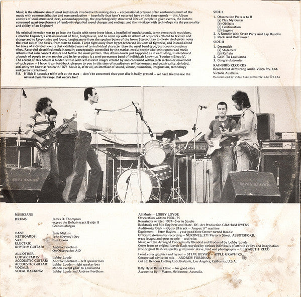 Lobby Loyde – Obsecration LP vinyl record, image 4 of 7