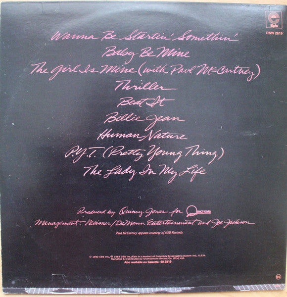 Michael Jackson – Thriller LP vinyl record, image 2 of 6
