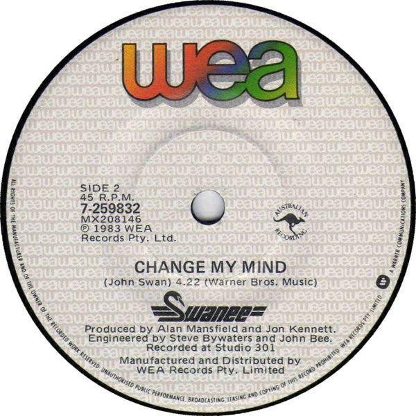 Swanee – Sail Away 7" vinyl record, image 4 of 4