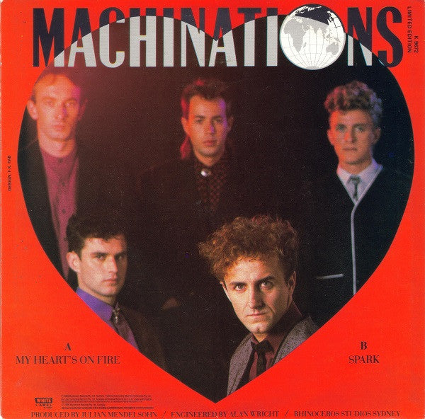 Machinations – My Heart's On Fire 7" vinyl record, image 2 of 4