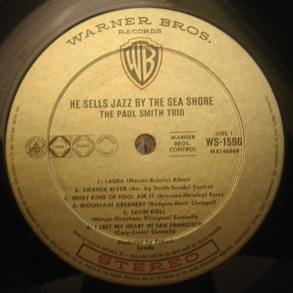 The Paul Smith Trio – He Sells Jazz By The Sea Shore LP vinyl record, image 3 of 3