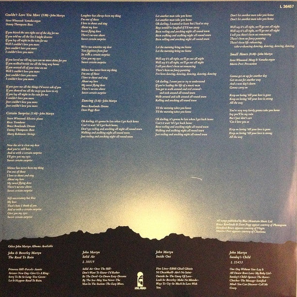 John Martyn – One World LP vinyl record, image 5 of 6