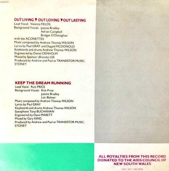 Dreamrunner – Out Loving Out Living Out Lasting 12" vinyl record, image 4 of 5