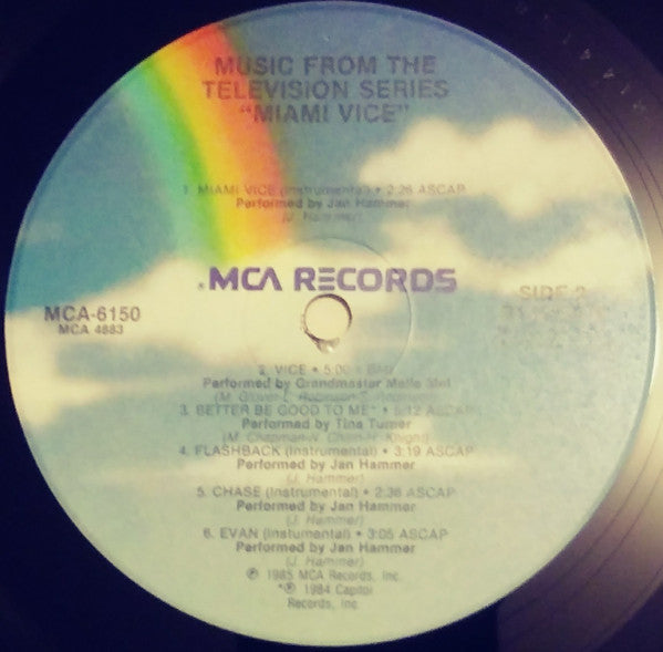 Various – Music From The Television Series "Miami Vice" LP vinyl record, image 3 of 3