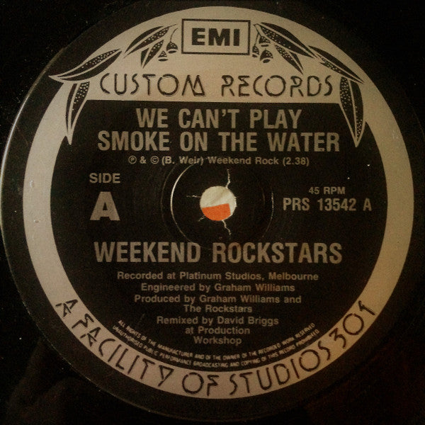 Weekend Rockstars – We Can't Play Smoke On The Water 7" vinyl record, image 4 of 5
