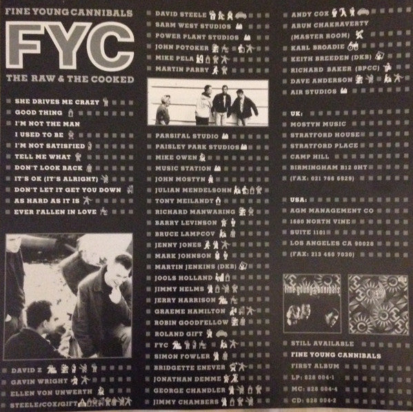 Fine Young Cannibals – The Raw & The Cooked LP vinyl record, image 5 of 6